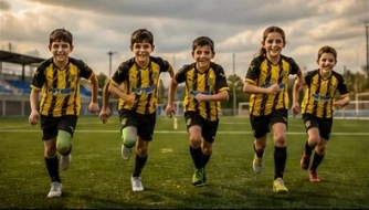 Imagen jugadores corrriendo C.D. ALGETEÑO